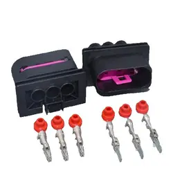 1J0 906 443 Conector de ventilador 3 pines 6,3 mm - VW Jetta