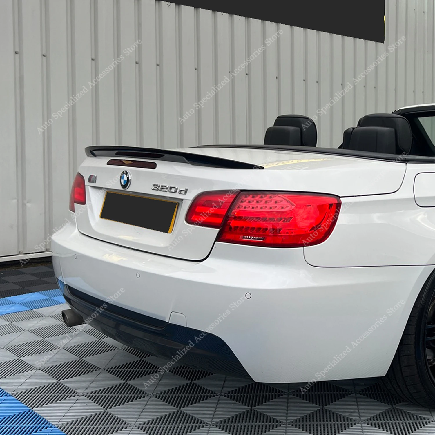 Alerón trasero negro brillante estilo M BMW E93 Cabrio 2007-2014 - imagen 2
