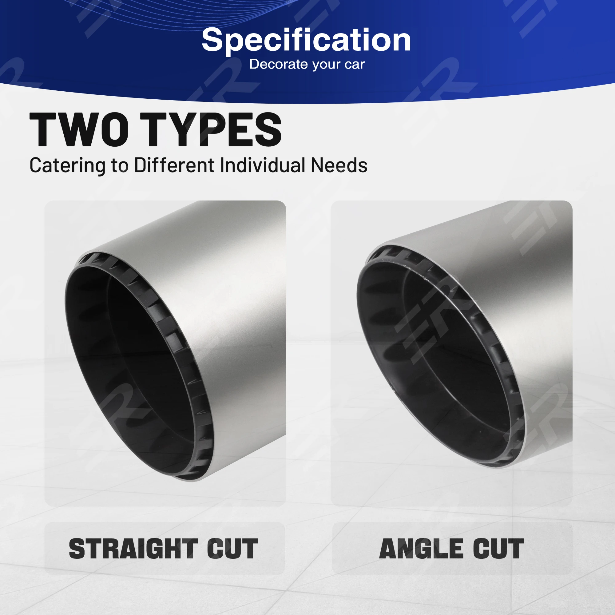 Punta de escape decorativa para Volkswagen Golf 89-101mm - imagen 4