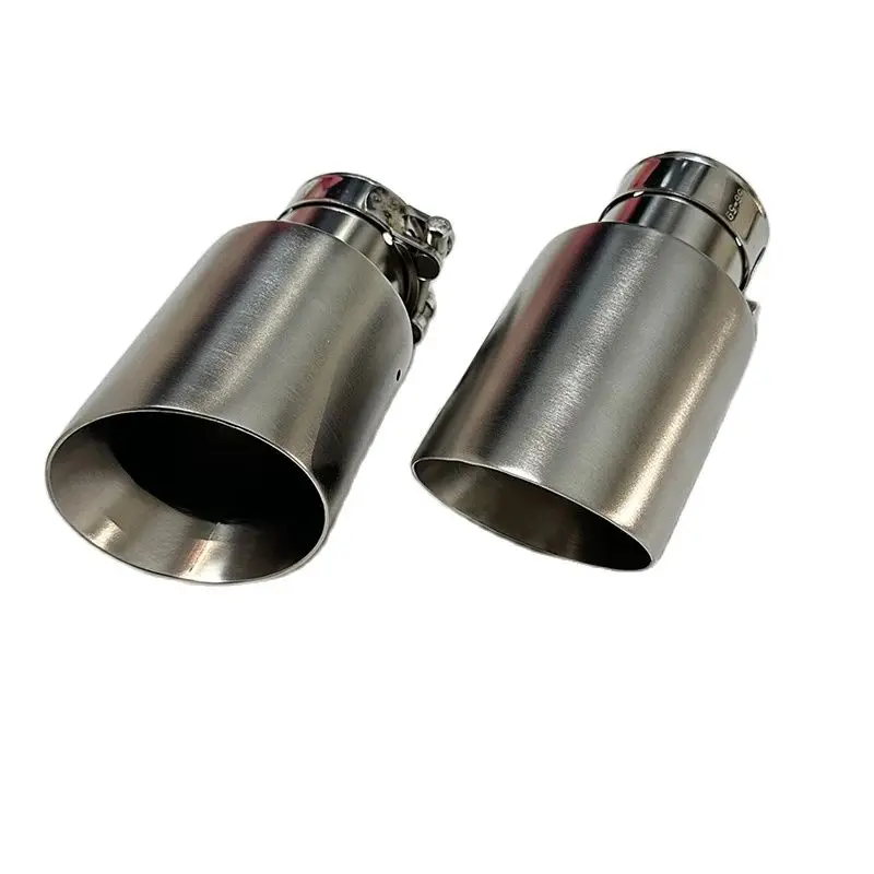 Cola de escape BRILONER inoxidable satinado 89mm tuning universal - imagen 2