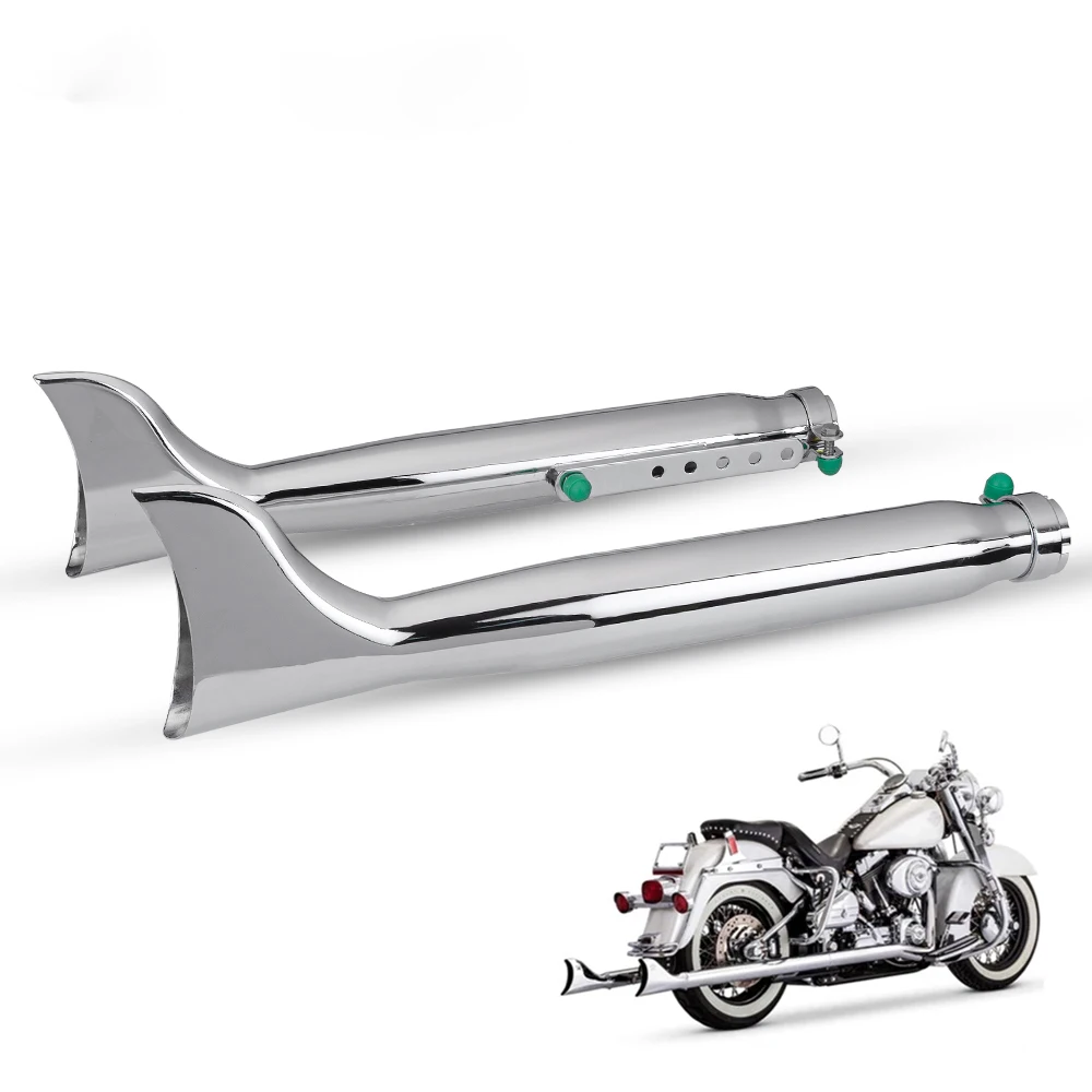 Silenciador de escape Retro plateado para moto Ural K750, M72, Dnepr