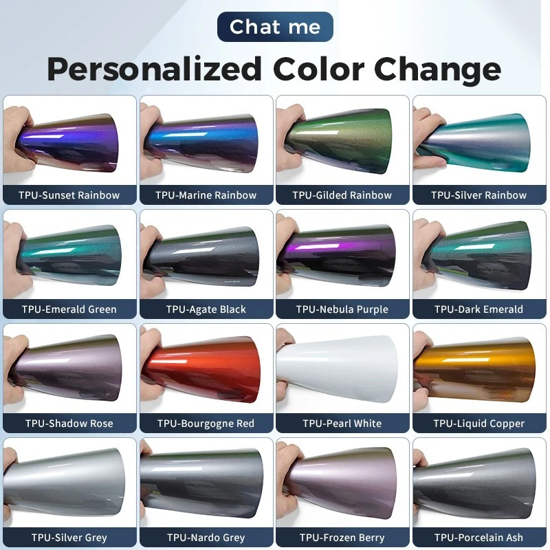 Rollo de película de protección de pintura PPF de Color de alta calidad, envoltura antiarañazos, película de envoltura para coche, película camaleón PPF TPU - imagen 3
