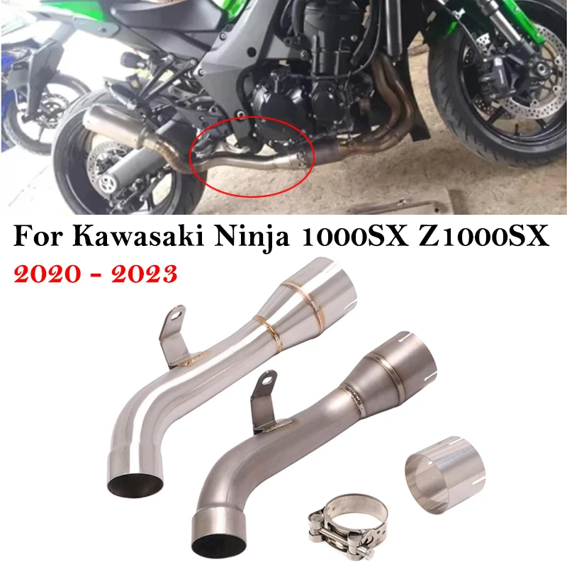 Tubo de enlace de titanio para escape Kawasaki Ninja 1000SX 2020-2023