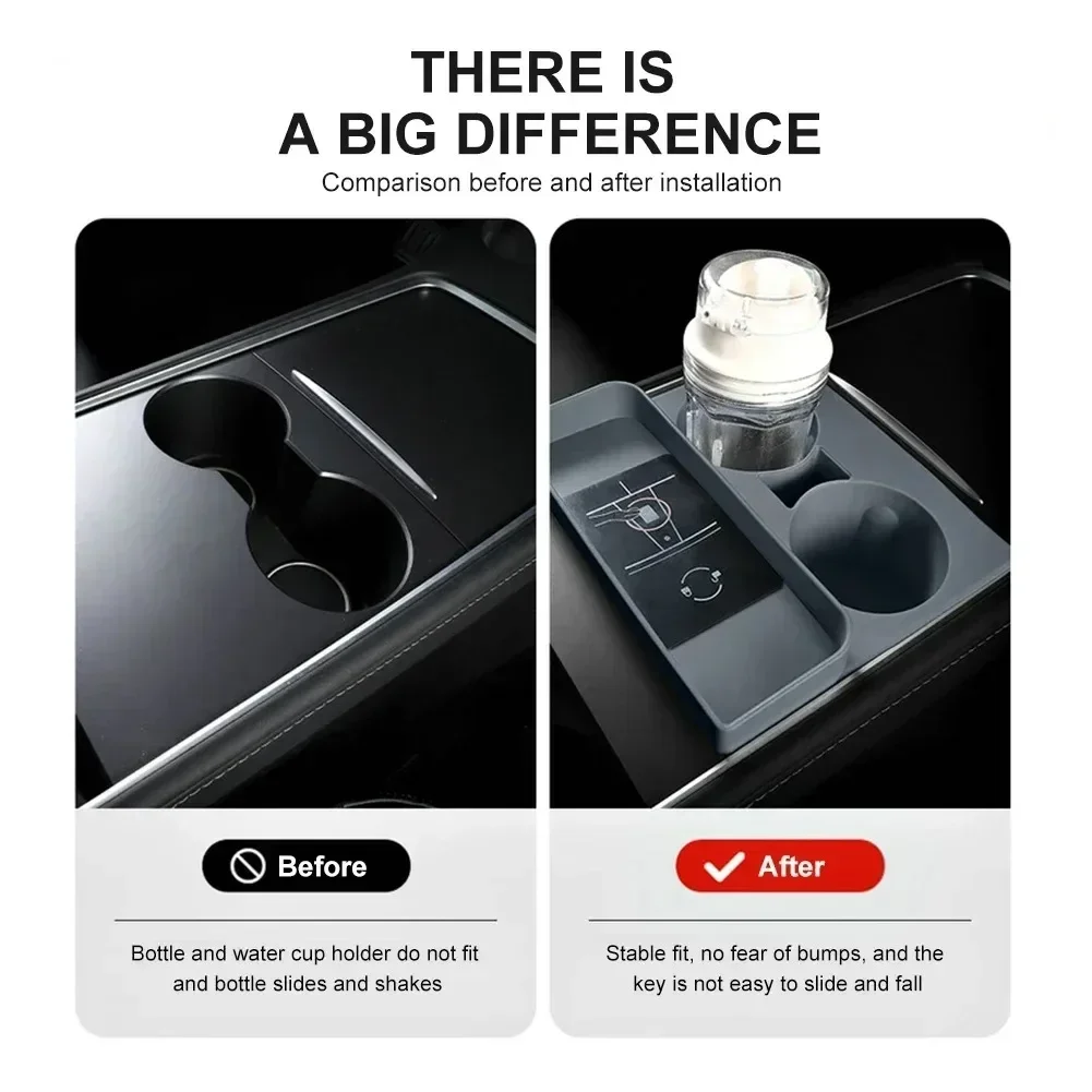 Inserto de silicona para portavasos Tesla Model 3 y Model Y - imagen 5