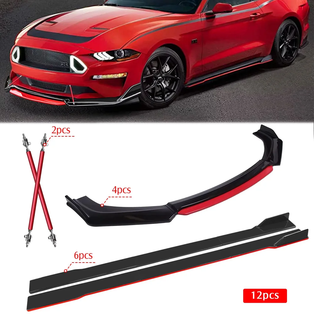 Kit alerón divisor Honda – labio frontal + falda lateral 2M – 20cm