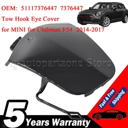 51117376447 Tapa del gancho de remolque negro brillante BMW MINI F54 Clubman