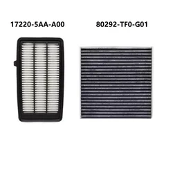Juego de filtro de aire de polen de cabina de motor para Honda CR-V CRV Civic X 1.5L Turbo 17220-5AA-A00 80292-TF0-G01