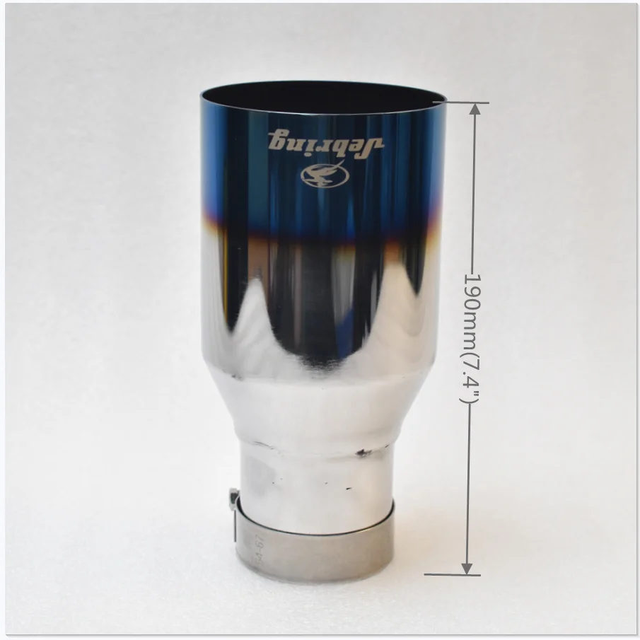 Silenciador escape Sebring 304 acero inoxidable boca plana azul GM - imagen 5