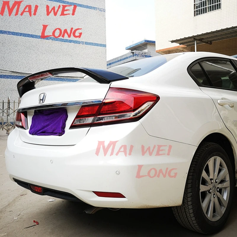 Alerón trasero ABS Honda Civic 2012-2016 – Spoiler negro decoración