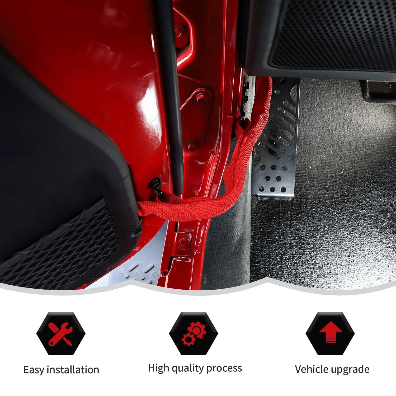 Correa limitadora de puerta para Jeep Wrangler YJ TJ JK JL - imagen 3