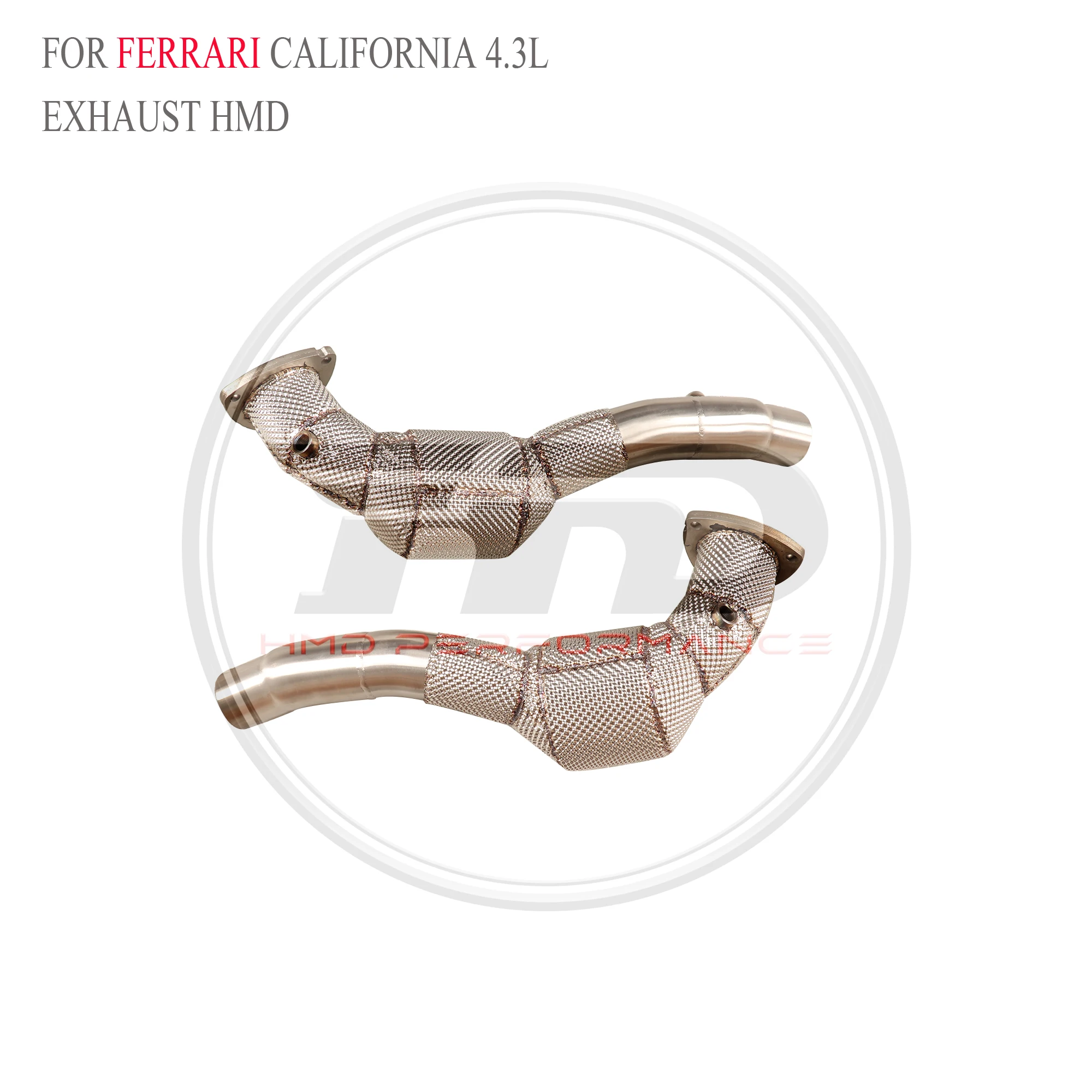 HMD Tubo de bajada alto flujo Ferrari California 4.3L escudo térmico - imagen 5
