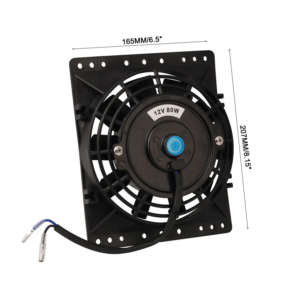 Ventilador eléctrico de refrigeración slim universal con kit montaje - imagen 4