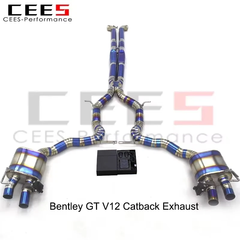 Escape catback CEES Tuning con válvula para Bentley Continental GT V12