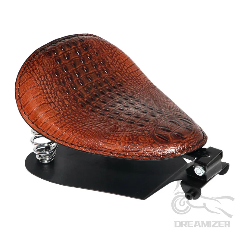 Cojín asiento moto Harley Sportster soporte resorte cuero PU - imagen 5