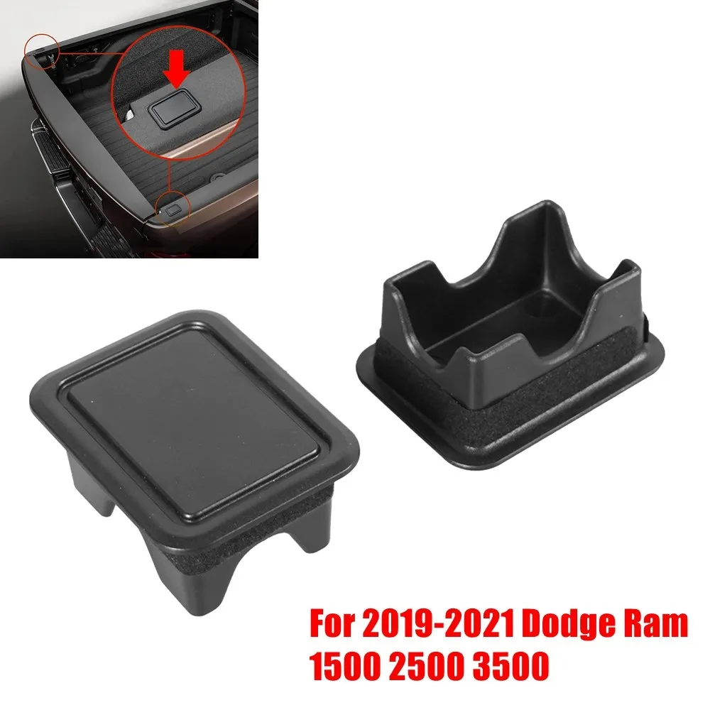 Cubiertas negras para bolsillo de estaca en caja de camioneta