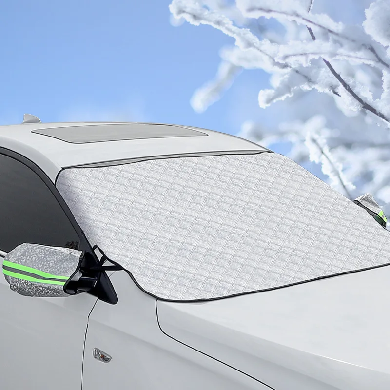 Cubreparabrisas con orejeras universal – protección contra nieve, escarcha y polvo - imagen 5