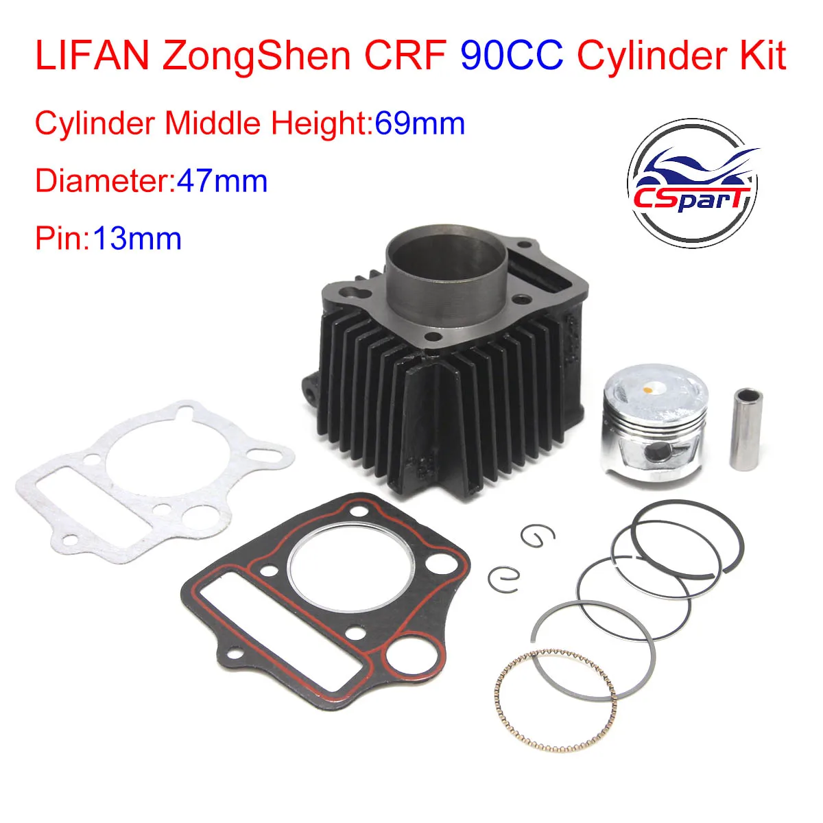 Kit anillos de pistón 47mm Honda CRF 90 – juego completo