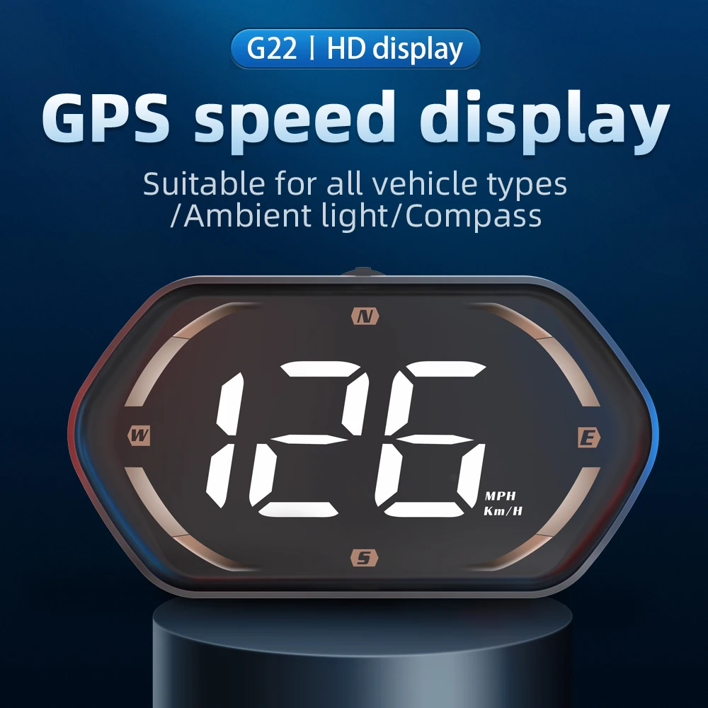 Velocímetro GPS digital con pantalla para coche y moto - km/h - imagen 2