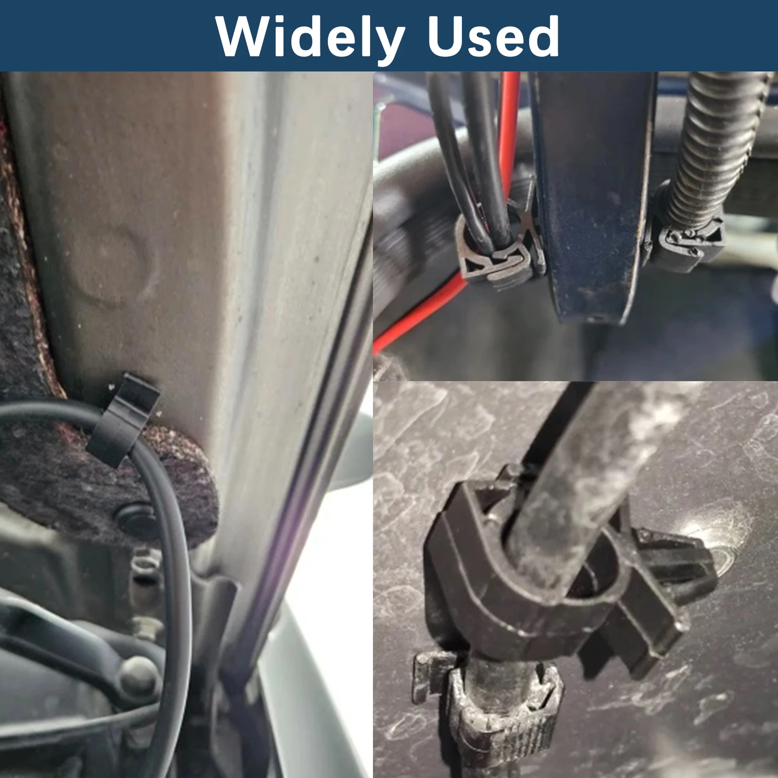 Clip sujeción cableado universal con abrazaderas de arnés – coche - imagen 4