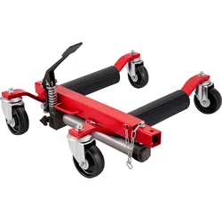 Patín hidráulico Dolly 680 kg con ruedas giratorias para mover vehículos