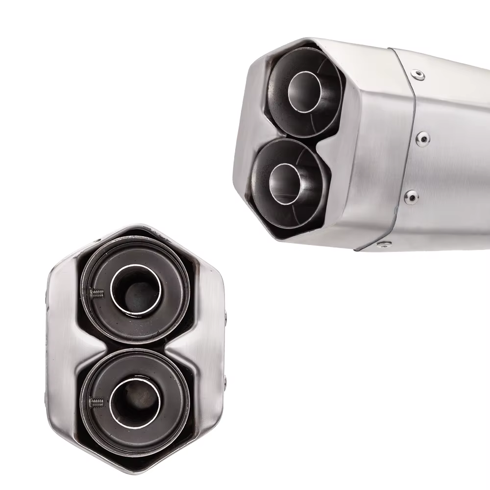 Escape universal de doble salida 51 mm para Yamaha MT-07, MT-09 y R3 - imagen 2