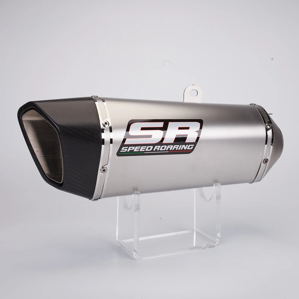 SR Speed Roaring silenciador de escape de carbono universal 60 mm - imagen 3