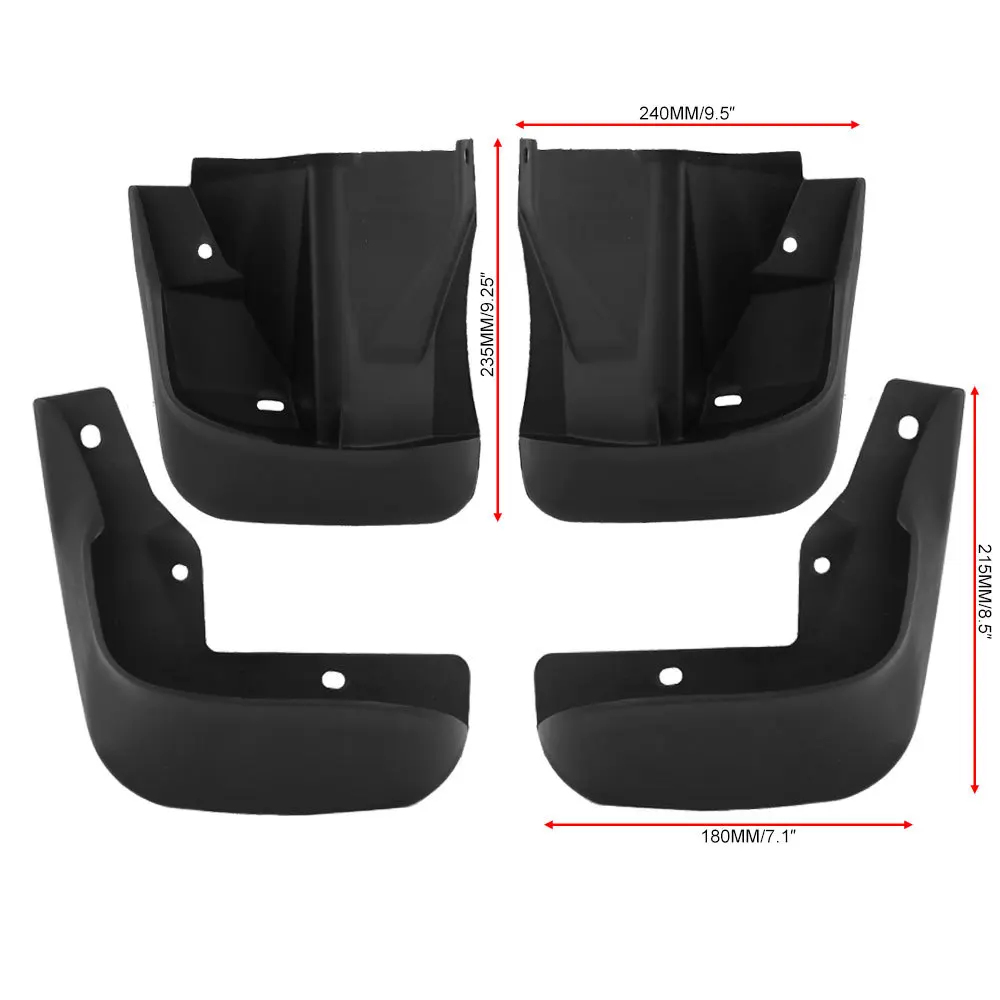 Guardabarros ABS negro para Honda Civic 1996-2000 2/4 puertas - imagen 2