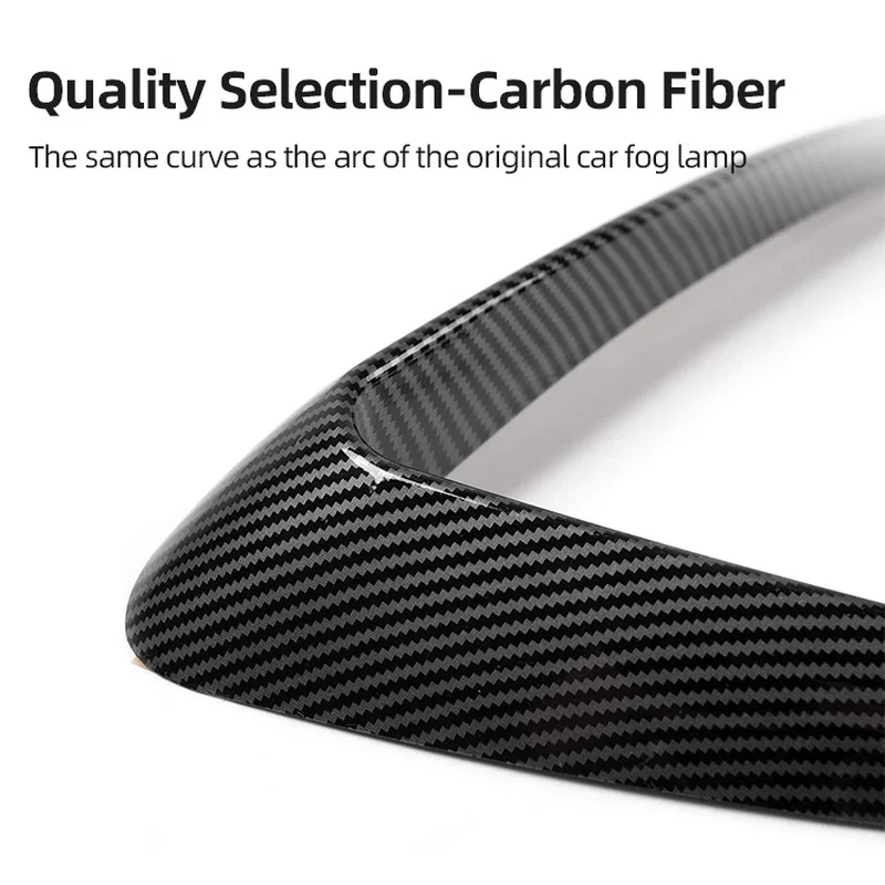 Embellecedor antiniebla delantera Tesla Model Y fibra de carbono ABS - imagen 5