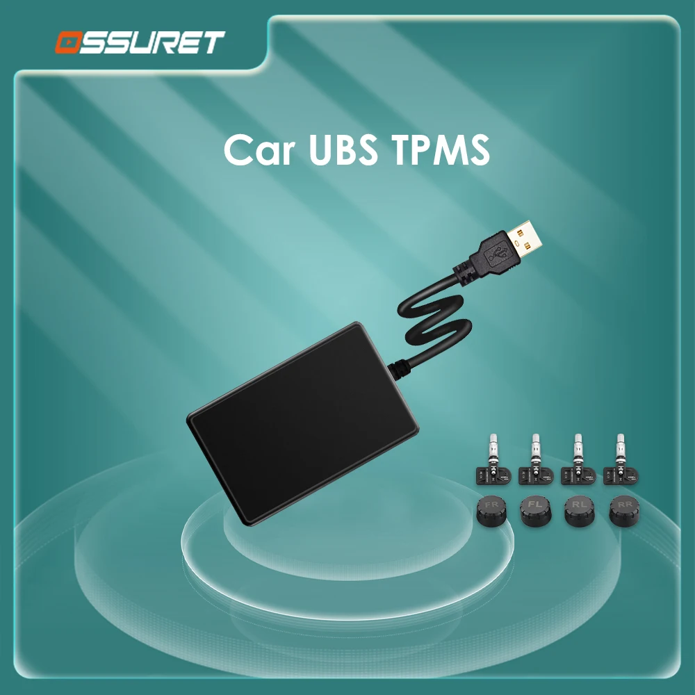 OSSURET Sistema TPMS y radio multimedia Android con USB para coche