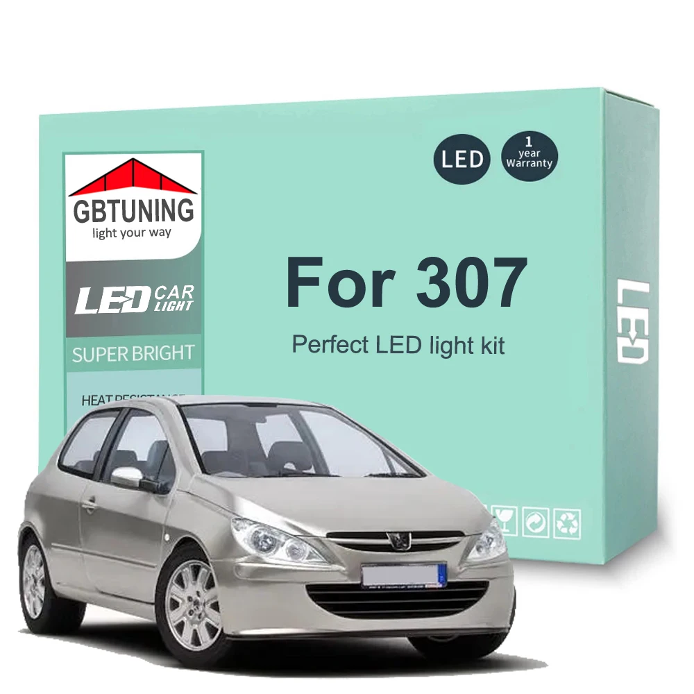 Kit bombillas LED interior Peugeot 307 Canbus – 2001-2009