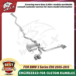 Escape WRAX Catback BMW Serie 3 E90 de acero inoxidable 2005-2013