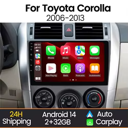 Pantalla Android MEKEDE con CarPlay para Toyota Corolla E140/E150