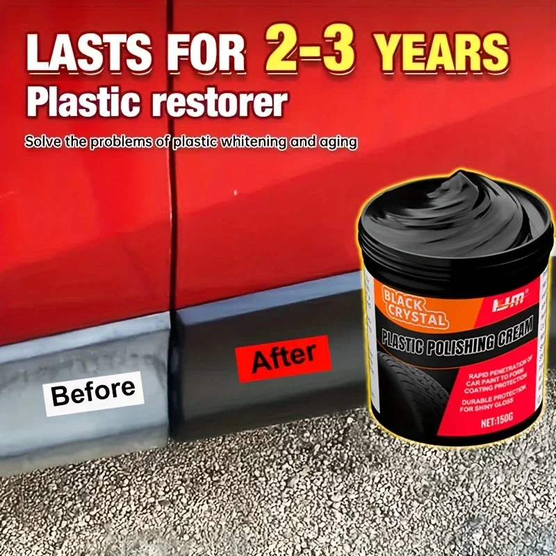Pasta reparadora parachoques coche – restaura plástico y efecto negro - imagen 5