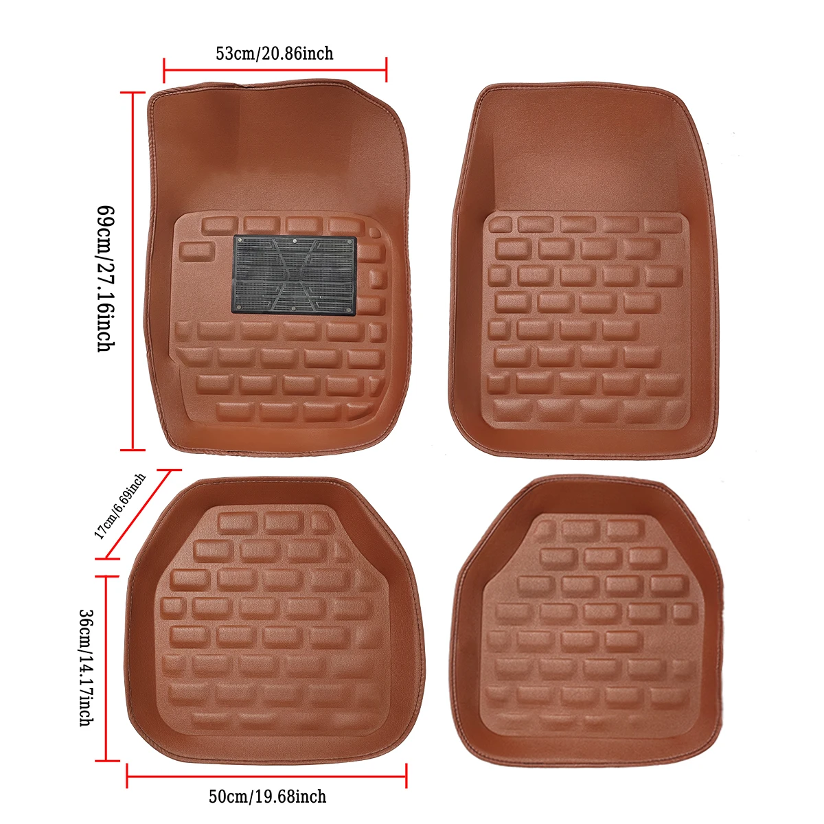 Alfombrillas universales antideslizantes – juego completo para coche - imagen 2