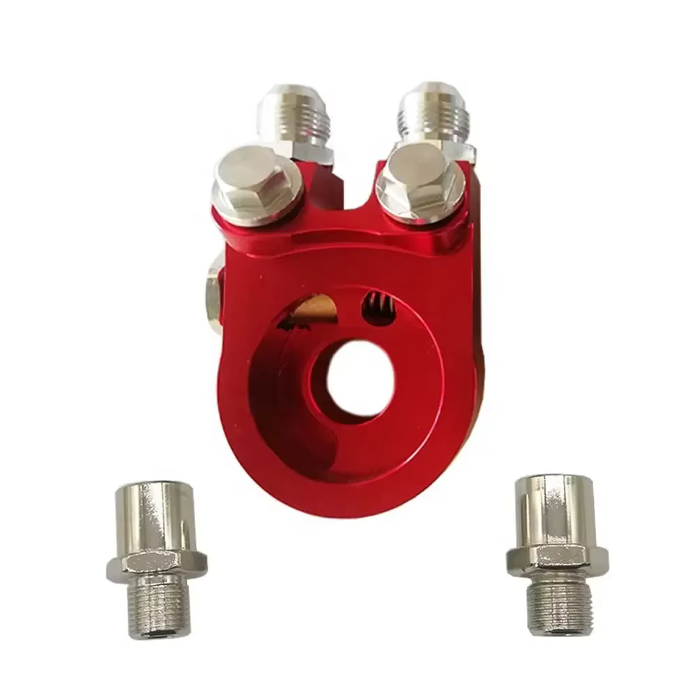 Adaptador sándwich para filtro de aceite AN10 con termostato