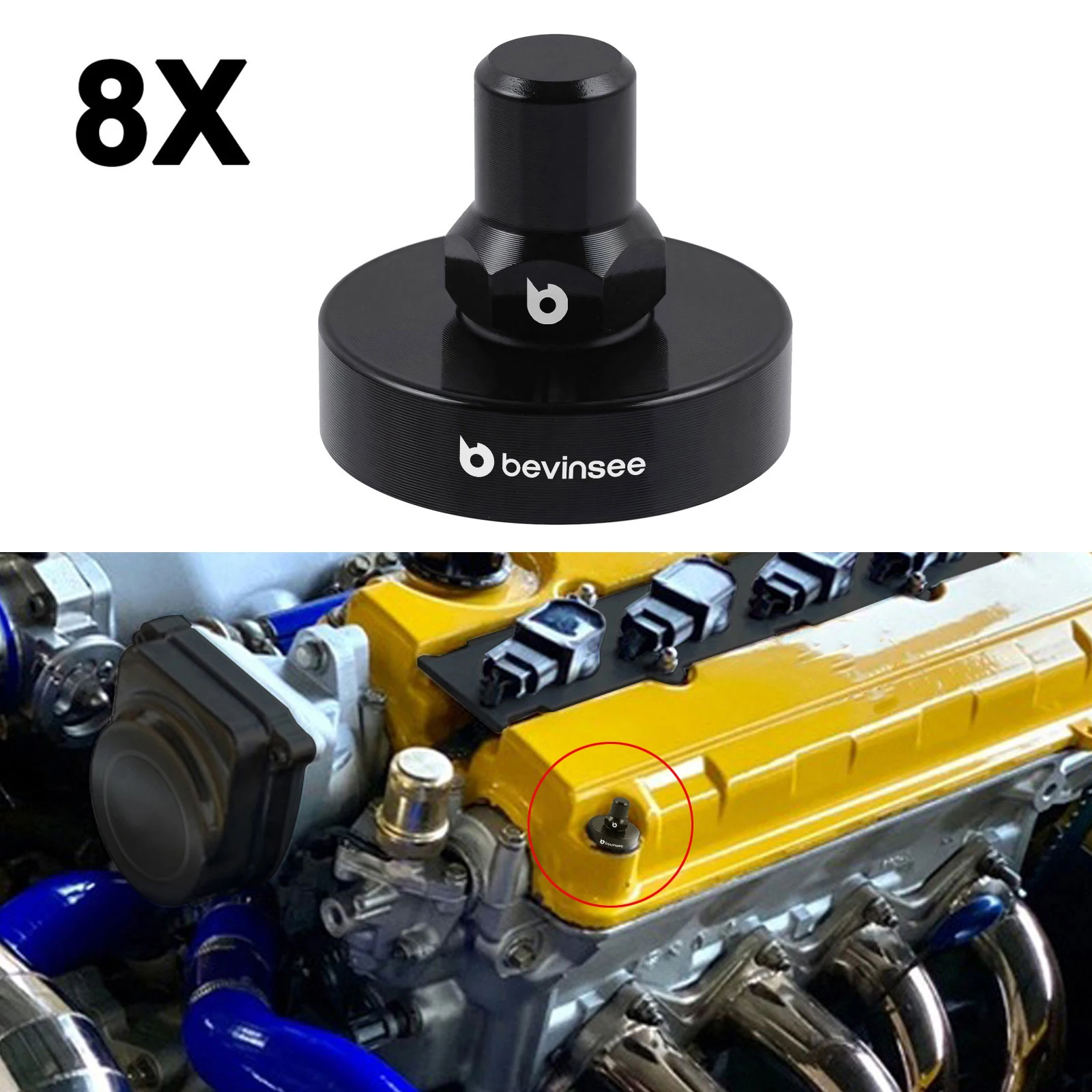 Kit junta tapa de válvulas aluminio Honda B16/B18 Civic Si/Del Sol