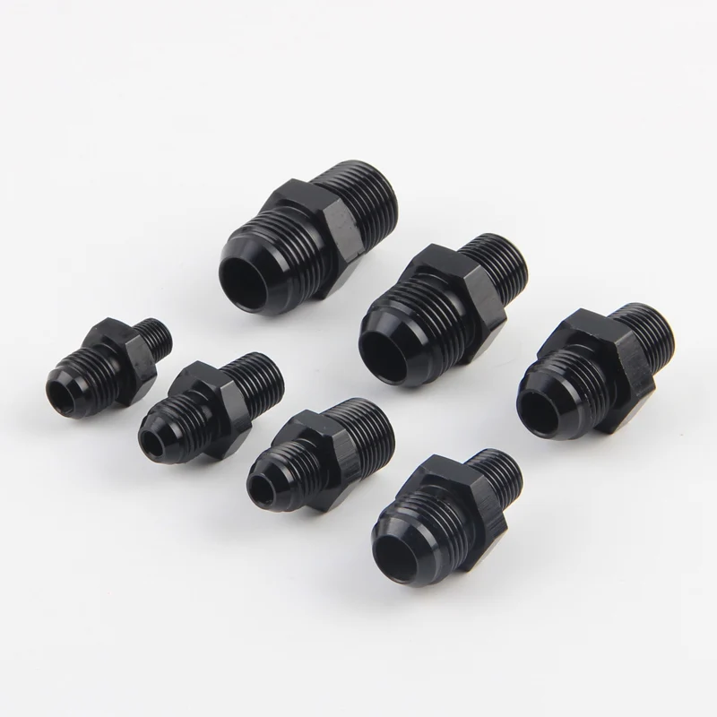 Adaptador recto AN4-AN10 rosca NPT para racores y enfriador de aceite - imagen 2