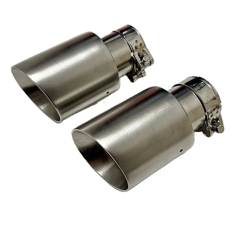 Cola de escape BRILONER inoxidable satinado 89mm tuning universal