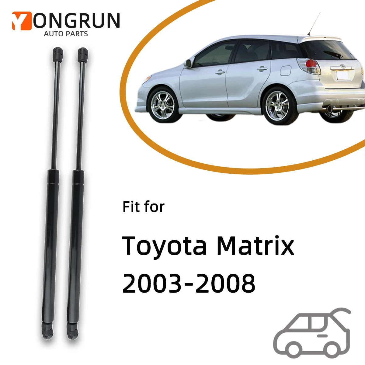 Amortiguador de luneta trasera para Toyota Matrix 2003-2008