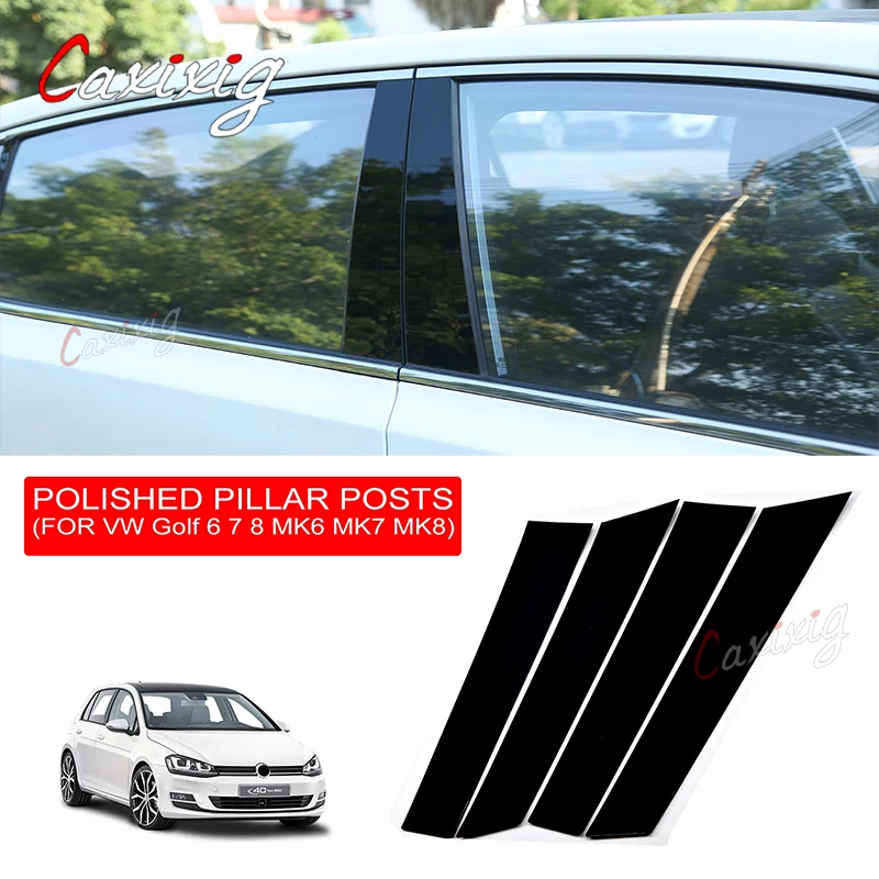 Embellecedores pulidos para pilares B del Volkswagen Golf 6, 7 y 8