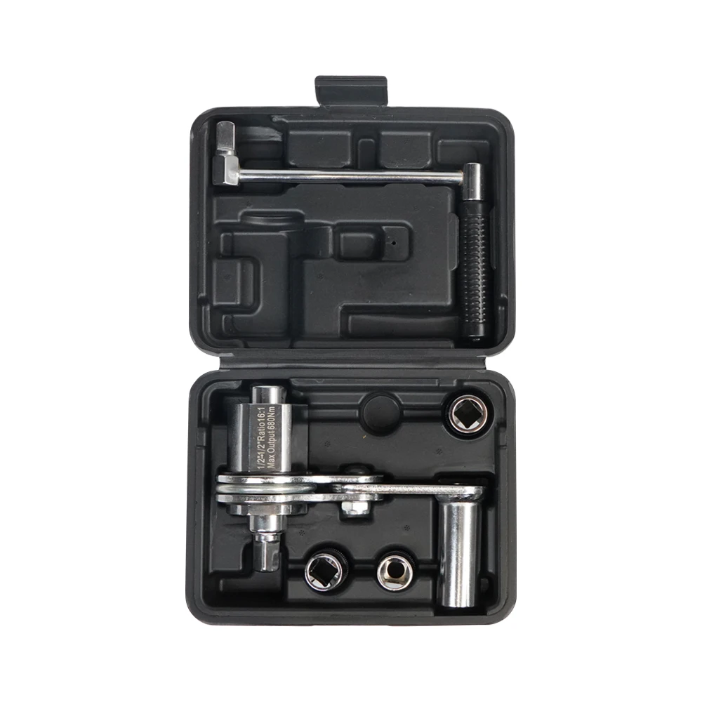 Kit de llave multiplicadora de par con estuche y accesorios