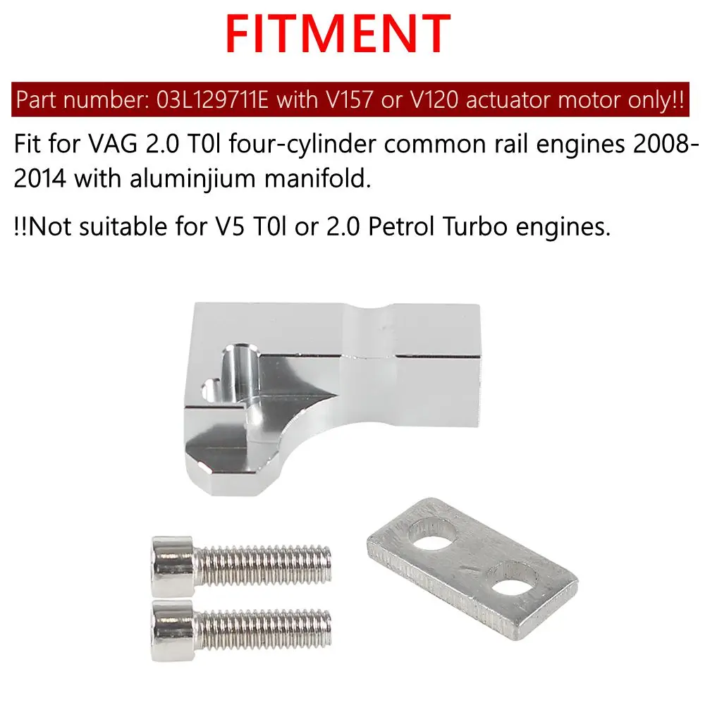 03L129711E Solapa de colector de admisión aluminio para VW 2.0 TDI CR - imagen 4