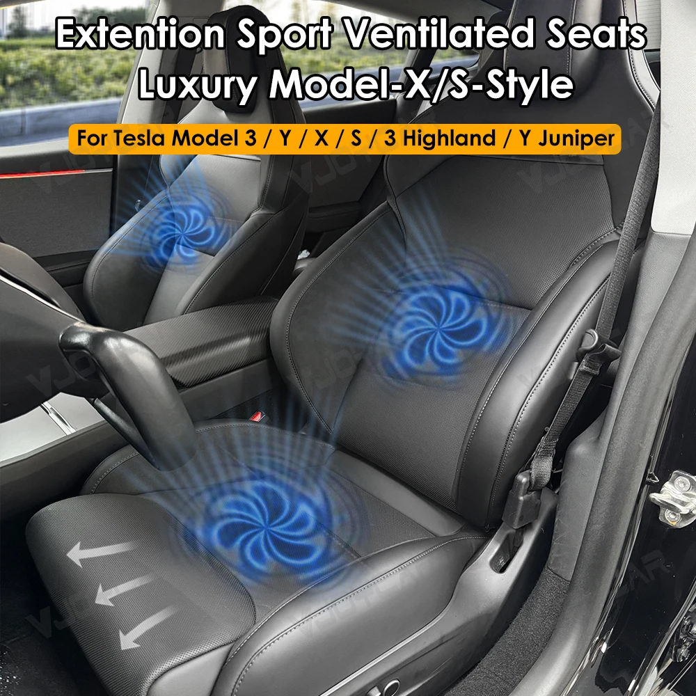 Vjoycar asientos calefacción y refrigeración – Tesla Modelo 3/Y/X/S - imagen 2