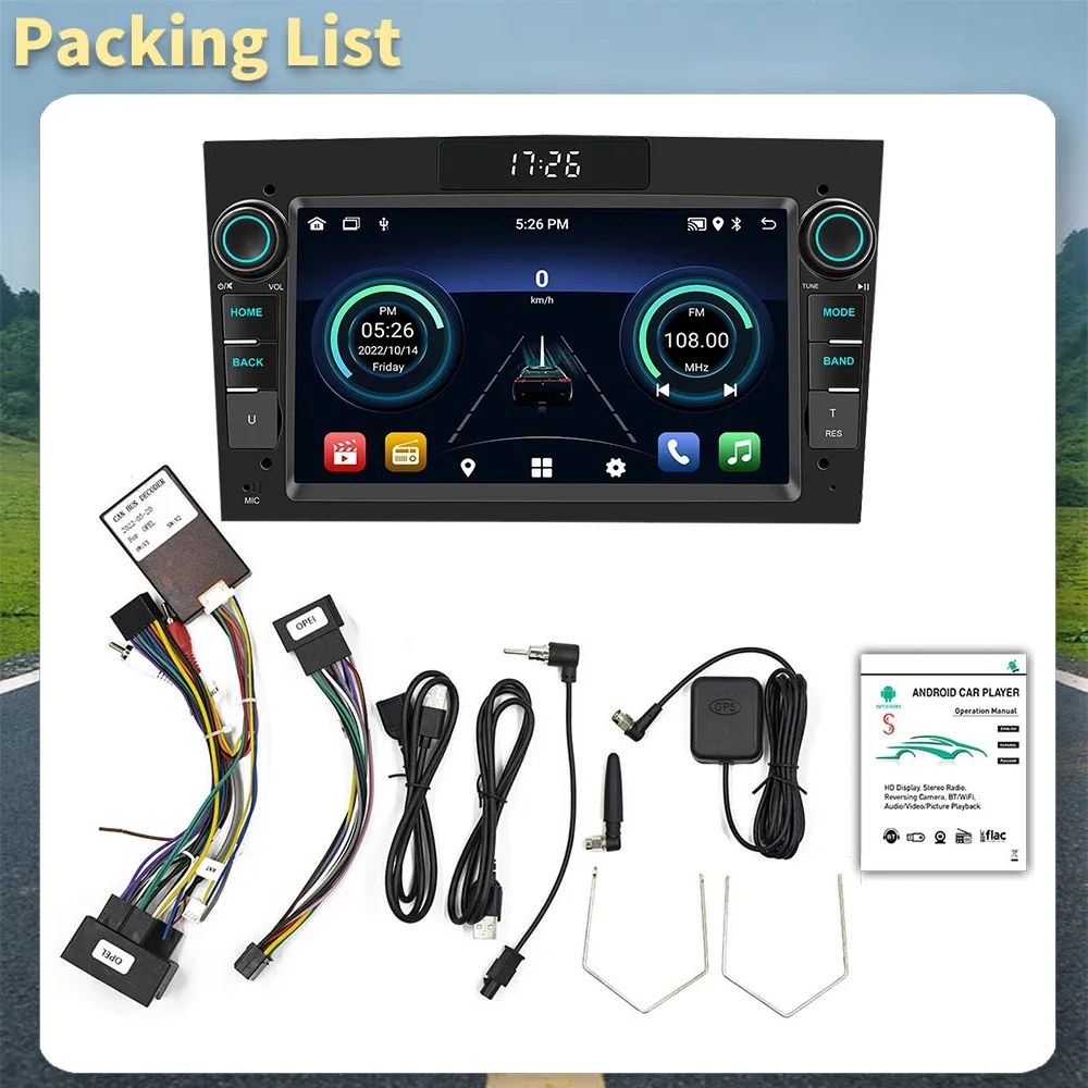Radio 2Din para Vauxhall Tigra TwinTop 2004-2009 7 "unidad principal estéreo navegación GPS Carplay Android Auto Android Multimedia para coche - imagen 5