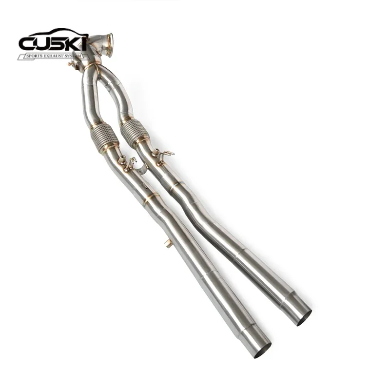Bajante de escape sin catalizadores de acero inox Audi RS3/TT 2.5T