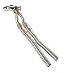Bajante de escape sin catalizadores de acero inox Audi RS3/TT 2.5T