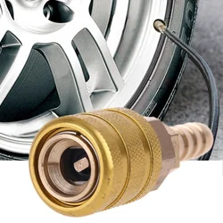 Adaptador abrazadera para válvula de neumático 8 mm latón macizo