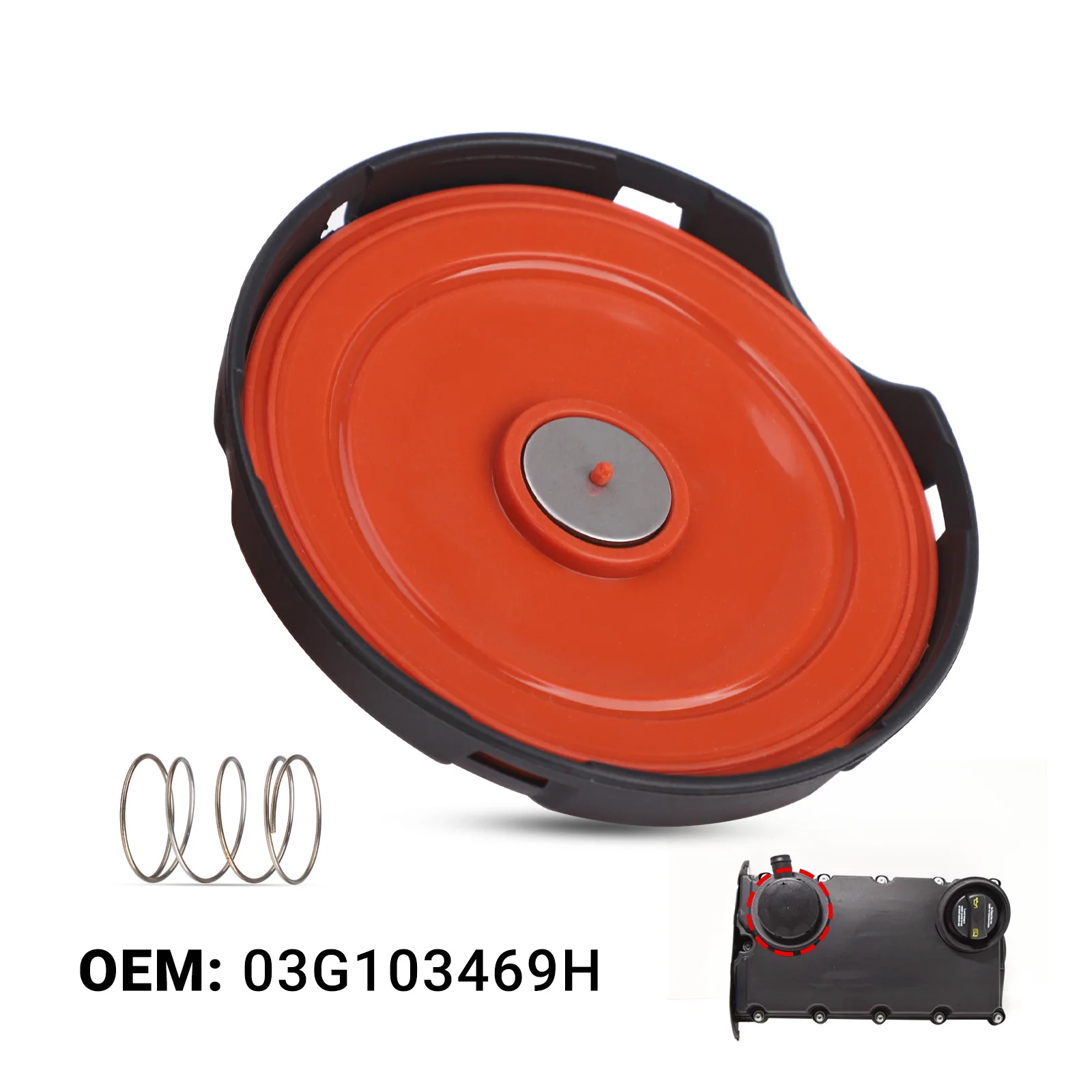 Kit de reparación de tapa de válvula PCV con membrana para VW Sharan Transporter 5 Audi A4 A6 03G103469K 03G103469H 03G103475B nuevo motor de coche