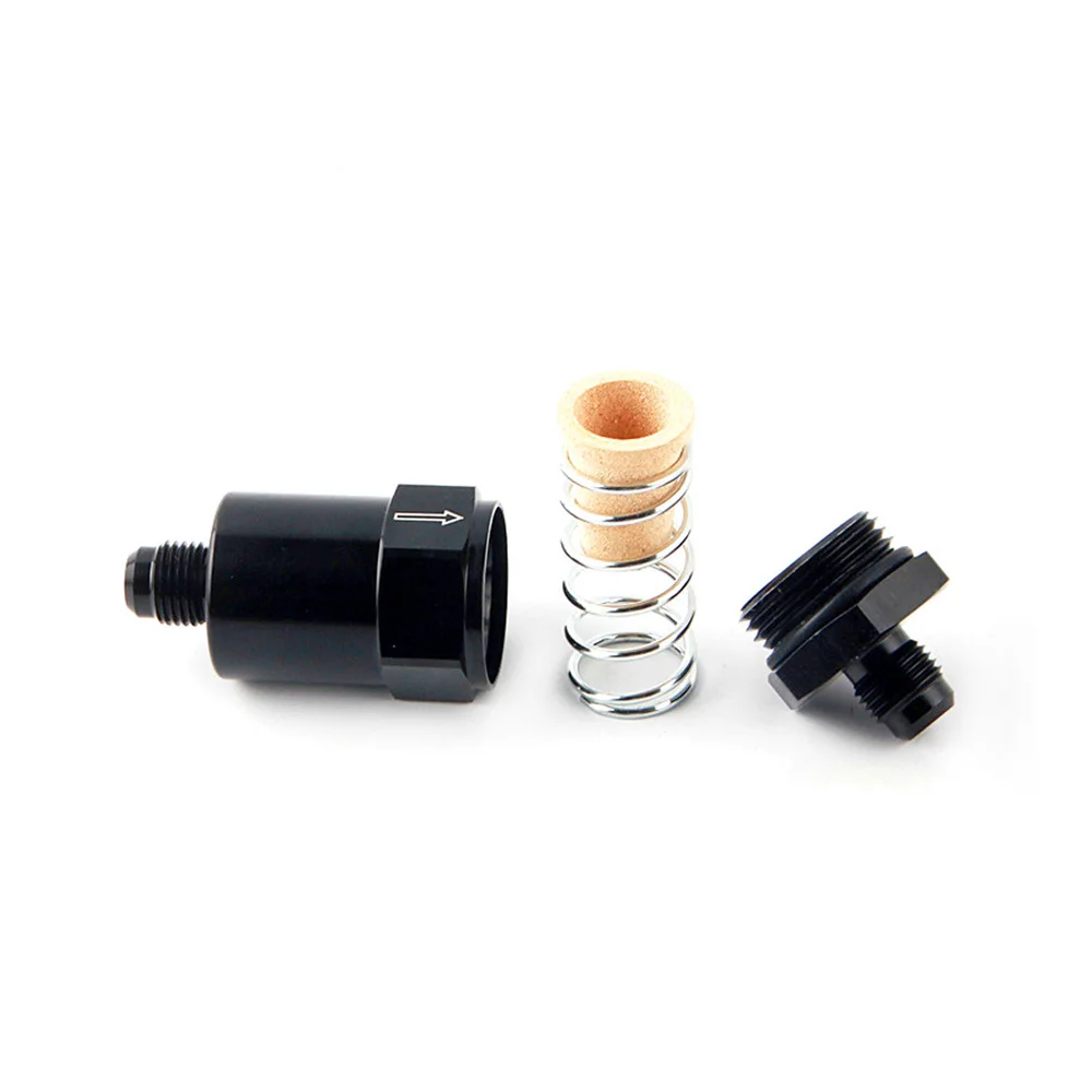 Filtro combustible alto flujo AN-6 30 micras FF06 anodizado negro - imagen 5
