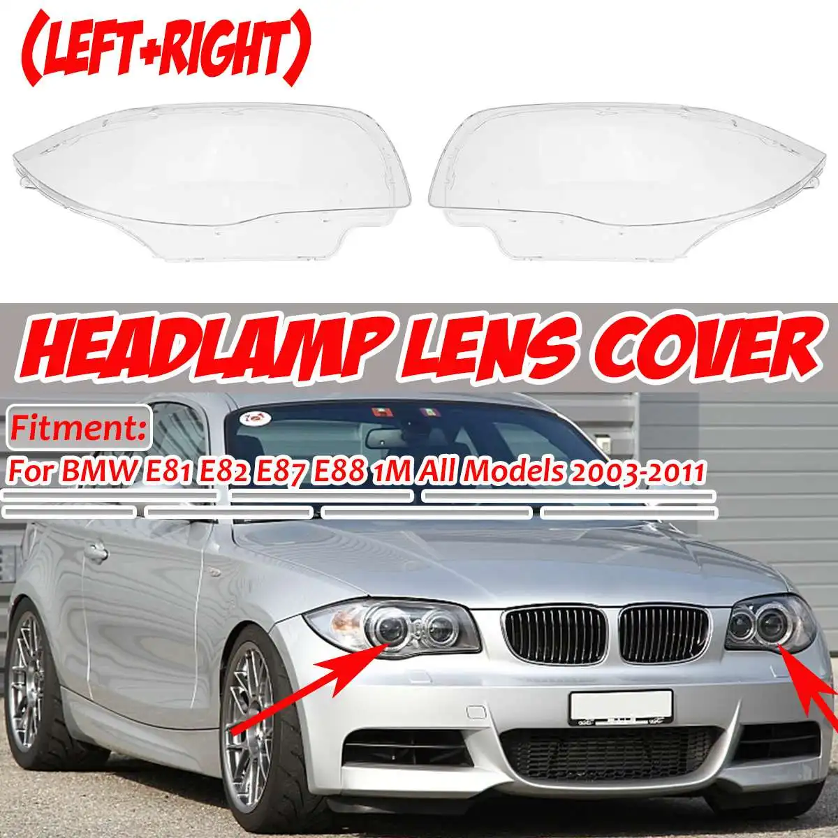 Cubierta de faro delantero BMW Serie 1 E81 E82 E87 E88
